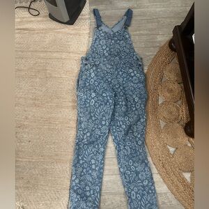 Duluth Trading Co Blue Floral Women's Overalls